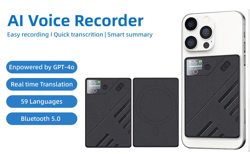 UME AI Voice Recorder - Accuracy Translation | Smart Summarization