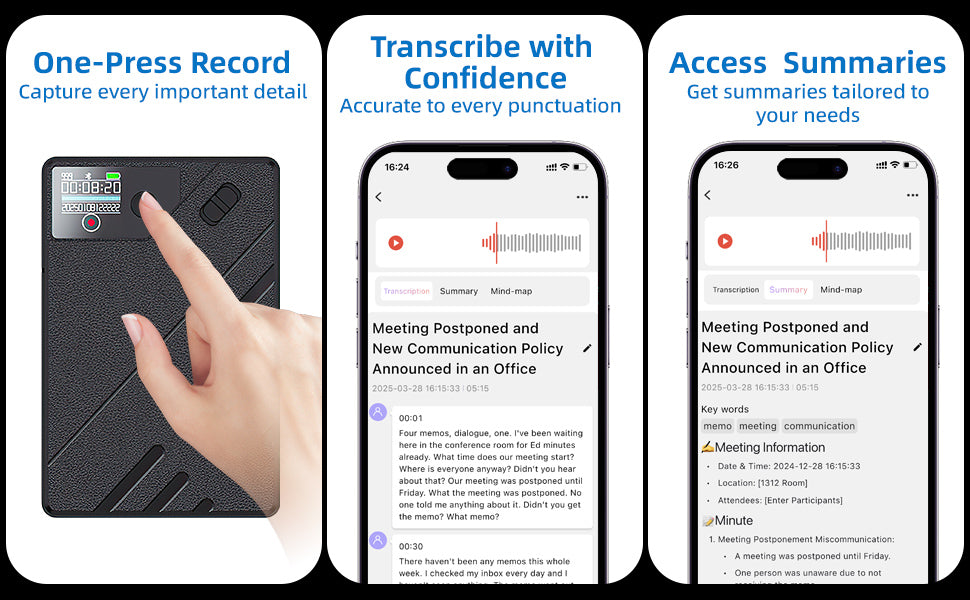 UME AI Voice Recorder - Accuracy Translation | Smart Summarization